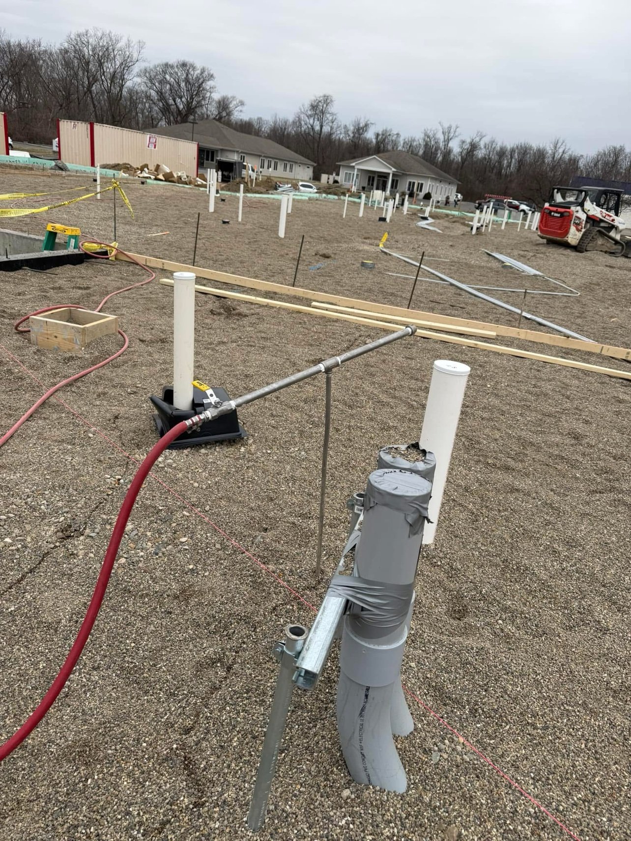 Preventative treatment being applied at a job site